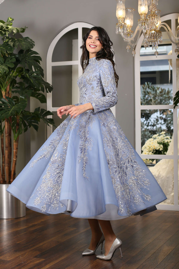 Midi Boy Abiye Elbise