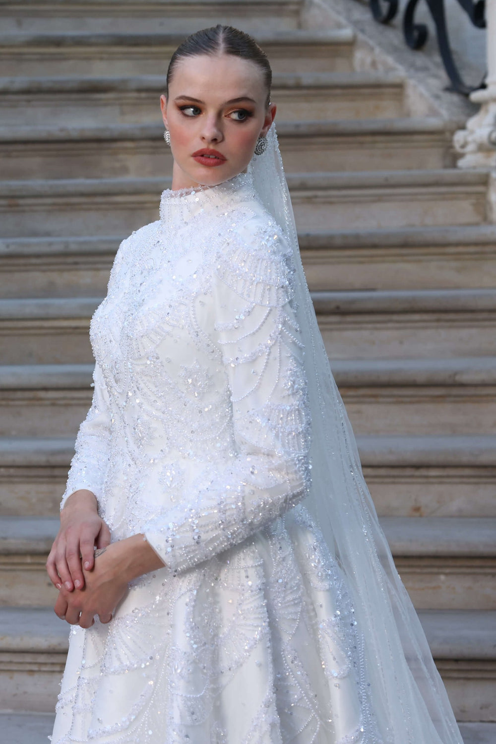 A-Line Modest Wedding Dress