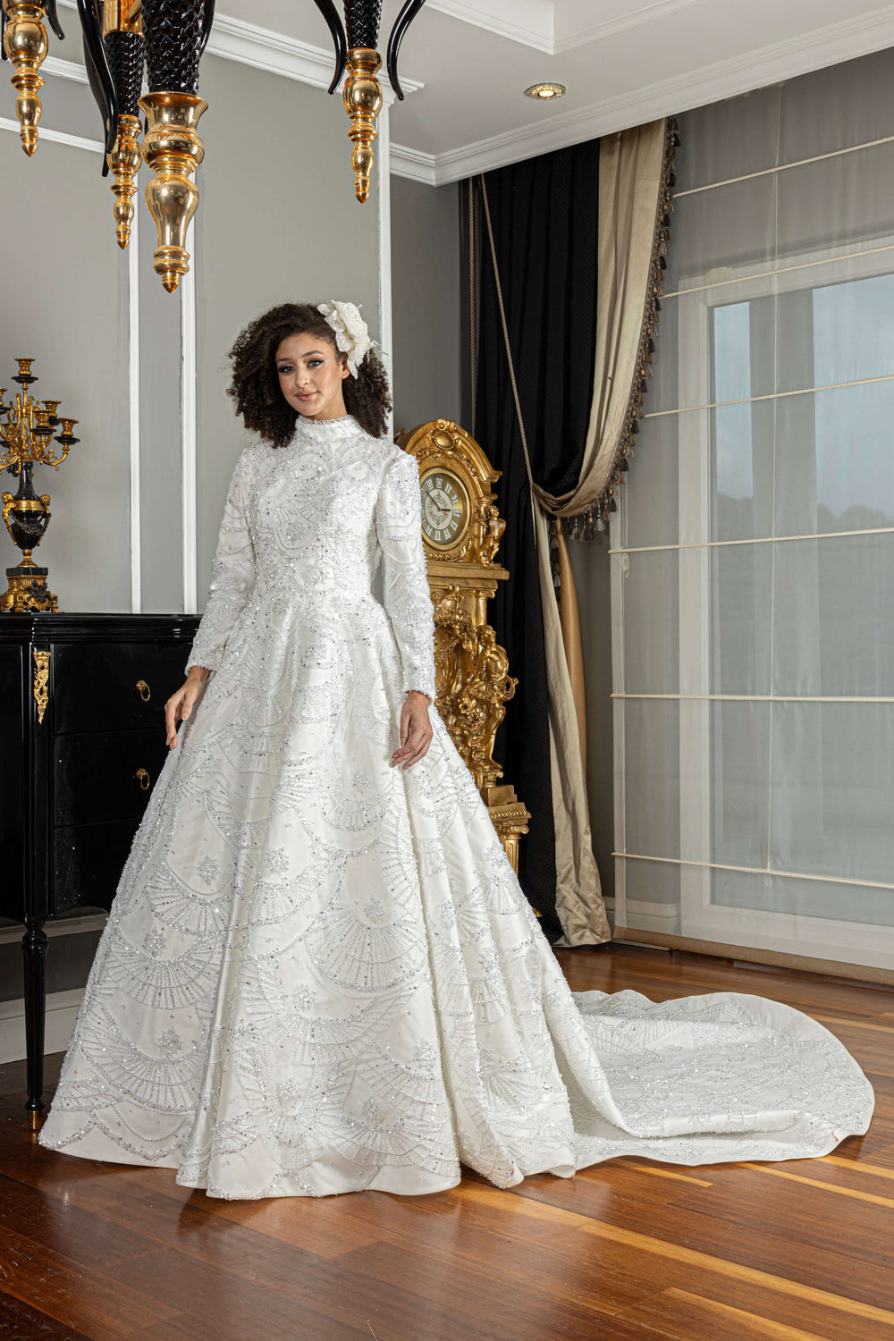 A-Line Modest Wedding Dress