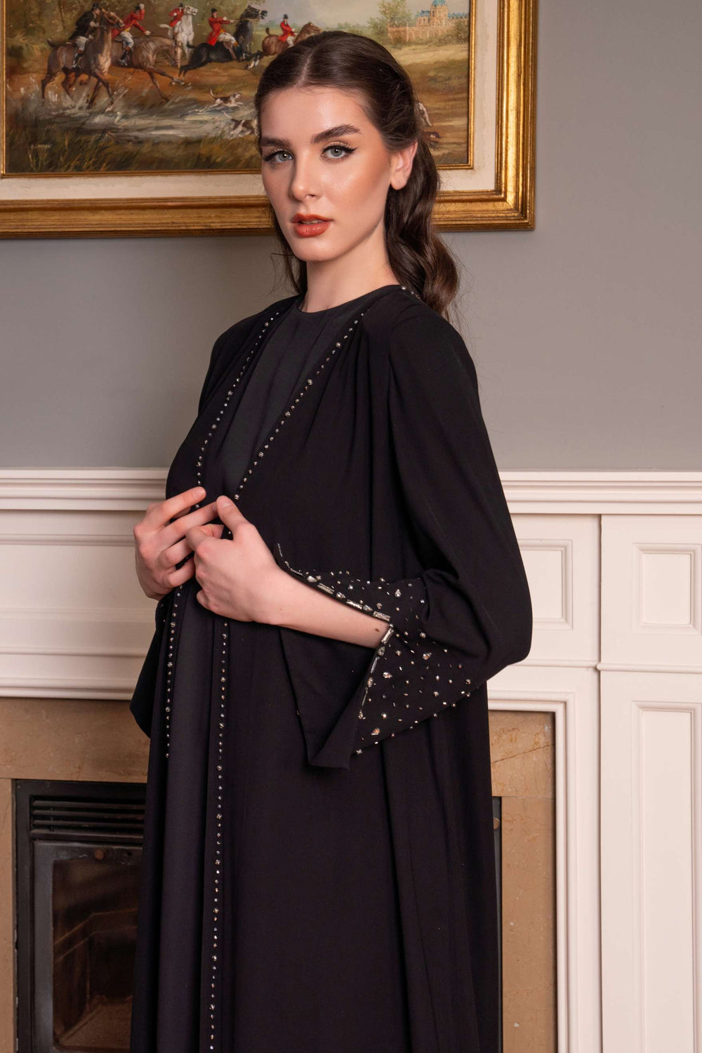 Beaded Embroidered Abaya