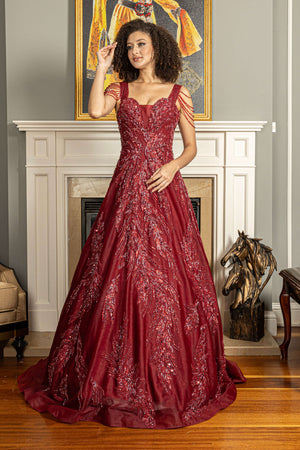 Burgundy Engagement Dress