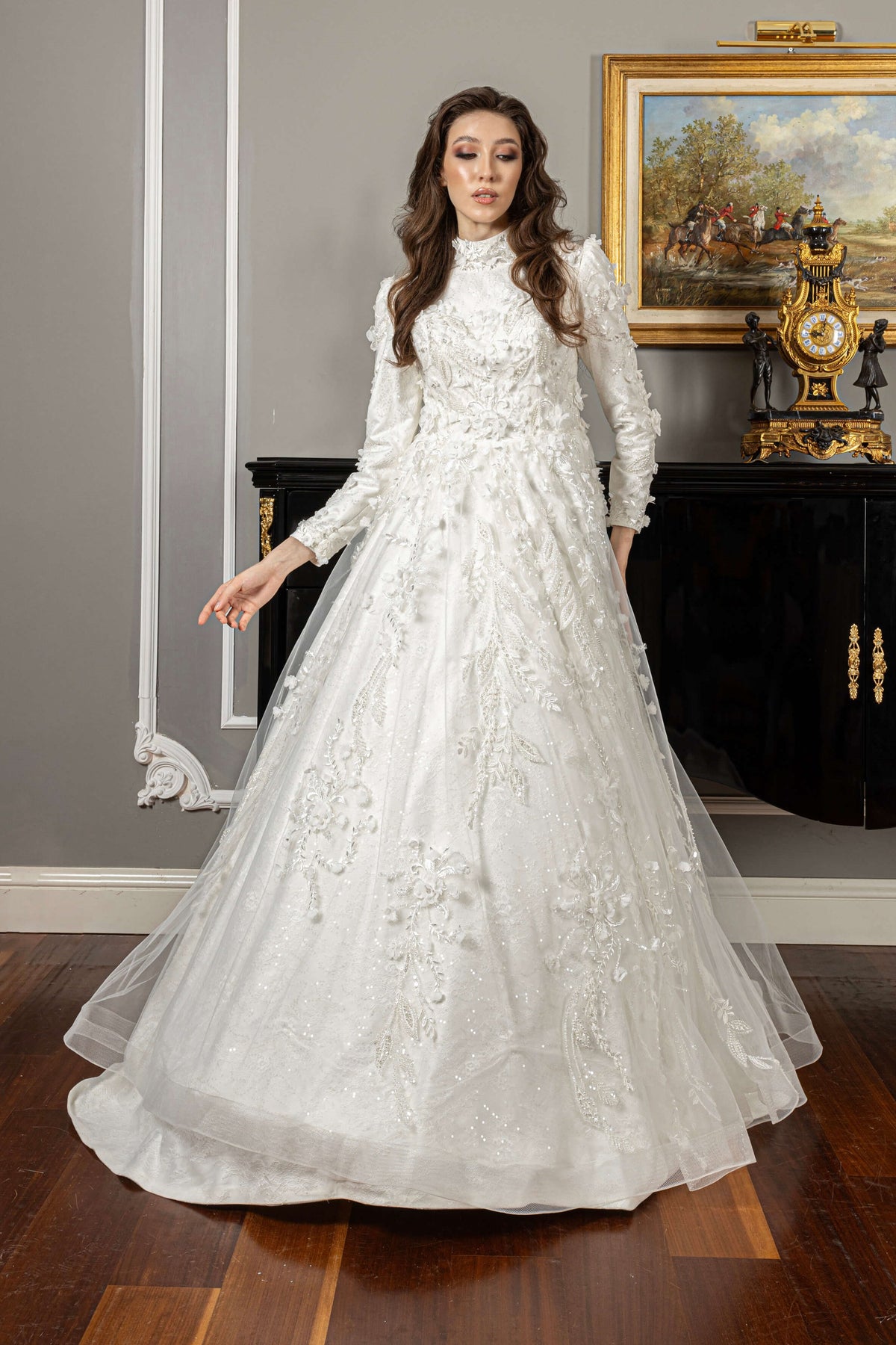 FARAH - Çiçekli Helen Gelinlik · 3