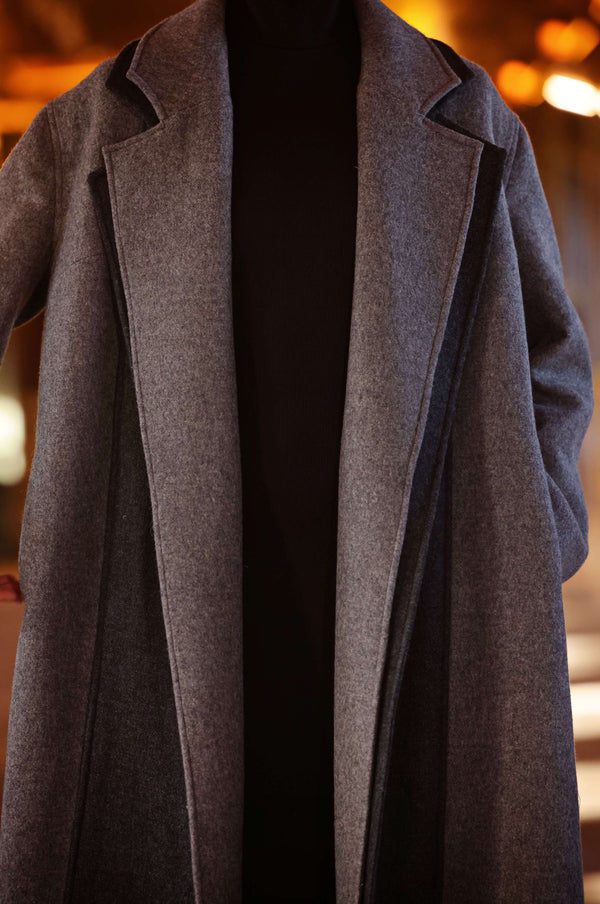 Double Collar Wool Coat