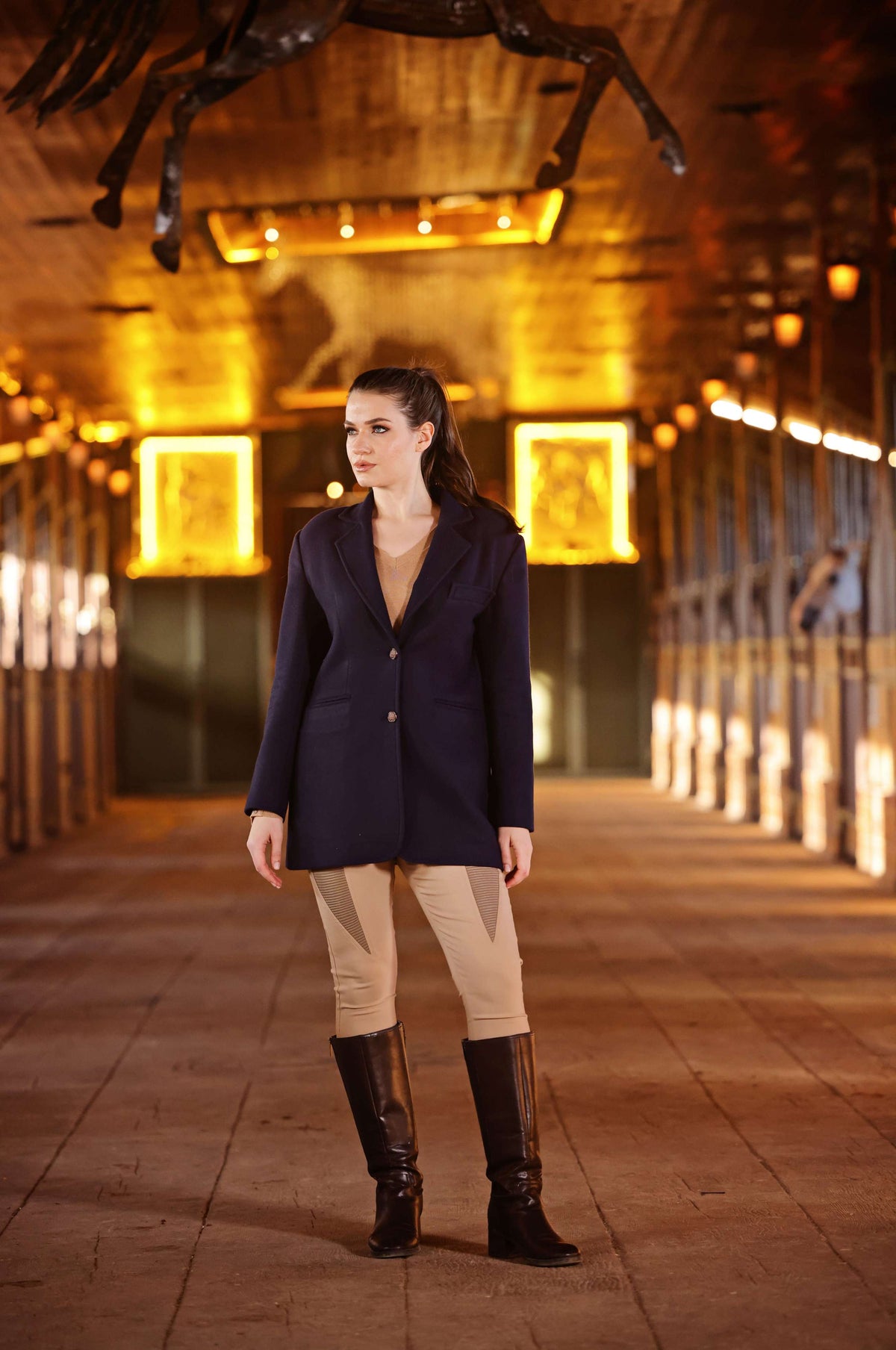 Lacivert Kaşmir Blazer