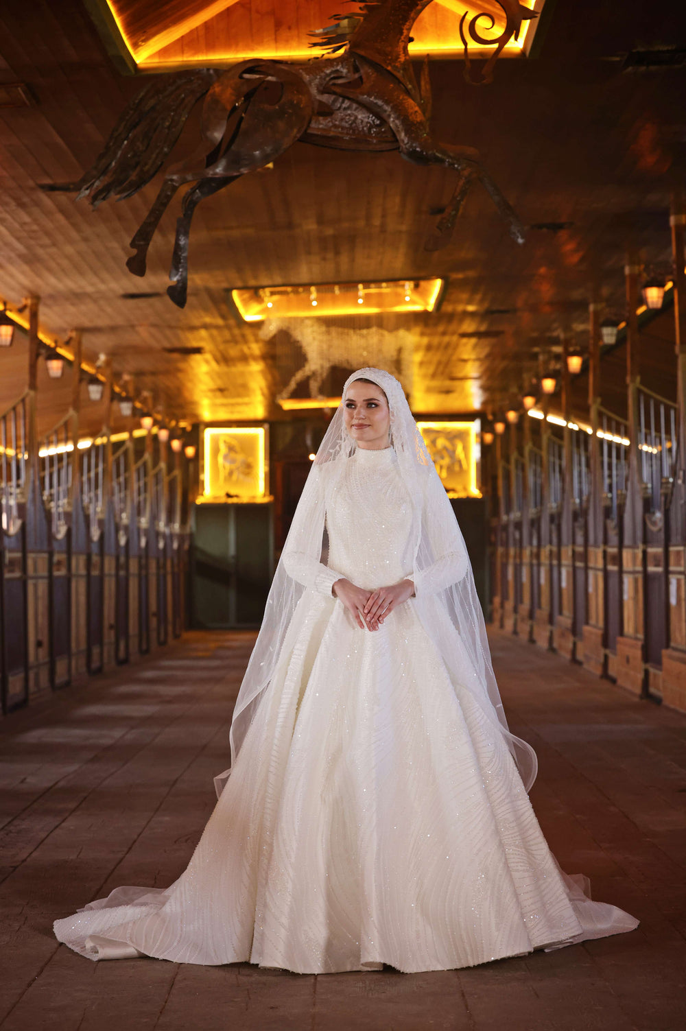 A-line Modest Wedding Dress