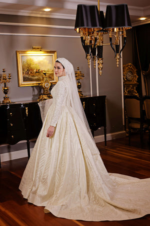 A-line Modest Wedding Dress