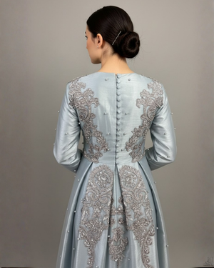 Embroidered Evening Dress