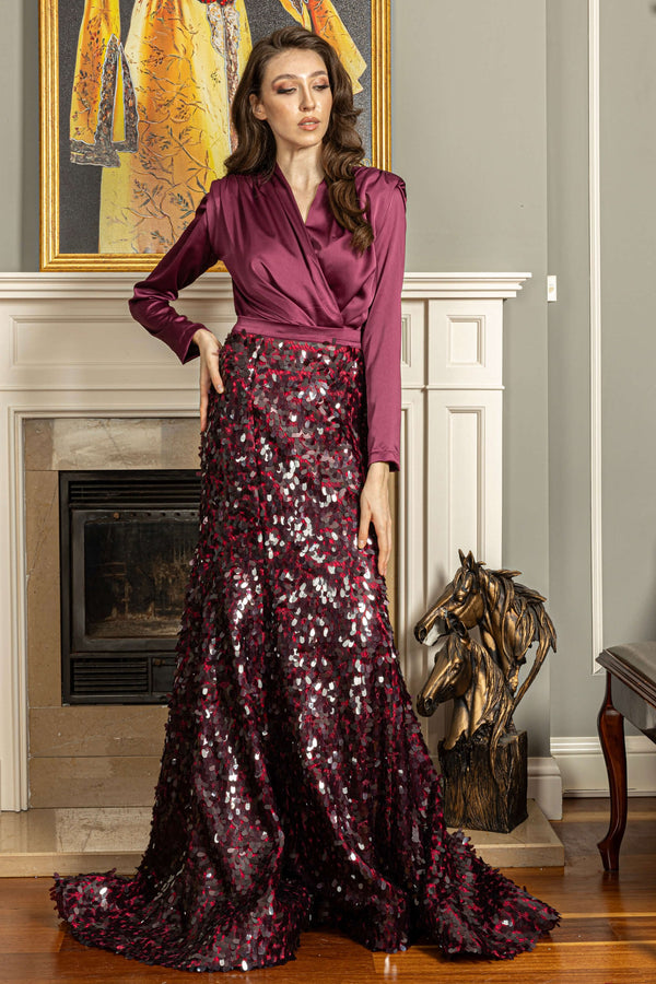 Two-Piece Evening Dress Set