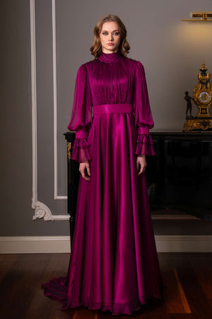 Belted Modest Dress