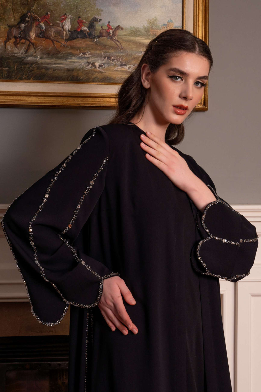 Abaya with Sleeve Details