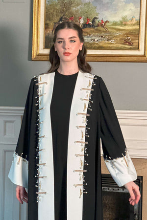 Abaya with Contrast Details