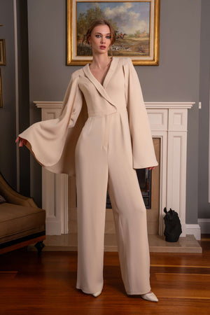 Evening Jumpsuit with Cape