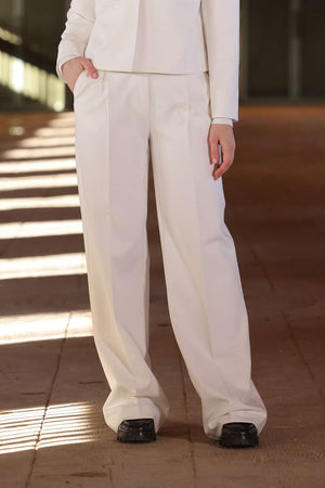 Double-Pleated High-Waisted Pants